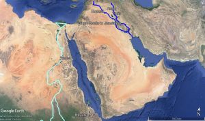 Lage des Paradieses, Variante 1